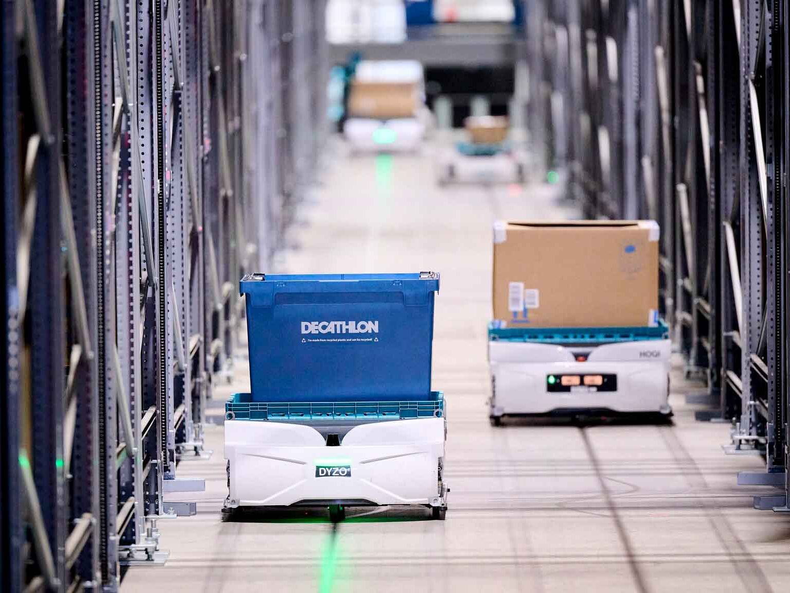 Exotec: Skyfleet für Decathlon: Sieben Lager, fünf Länder, ein System Exotec: Skyfleet für Decathlon: Sieben Lager, fünf Länder, ein System