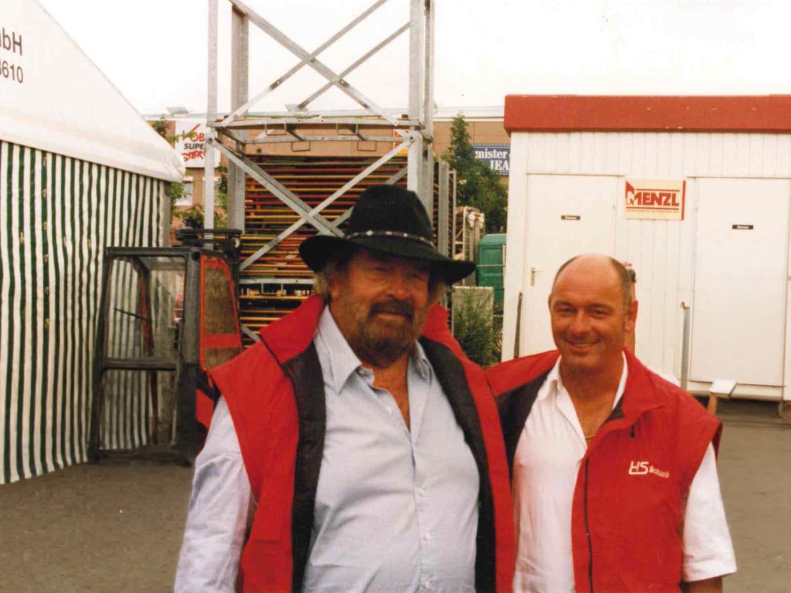Über die Jahre gab es tolle Begegnungen, hier Hermann Schoch mit Bud Spencer Über die Jahre gab es tolle Begegnungen, hier Hermann Schoch mit Bud Spencer