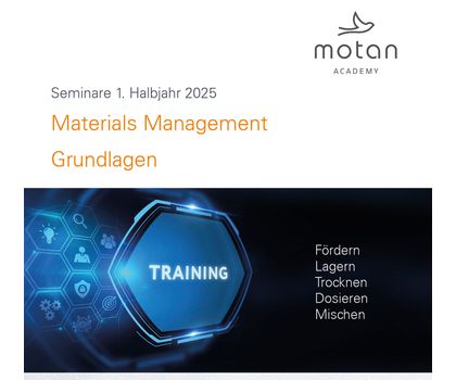 Seminare in der motan academy: Lagern, Fördern, Trocknen, Dosieren – alles ganz einfach? Seminare in der motan academy: Lagern, Fördern, Trocknen, Dosieren – alles ganz einfach?