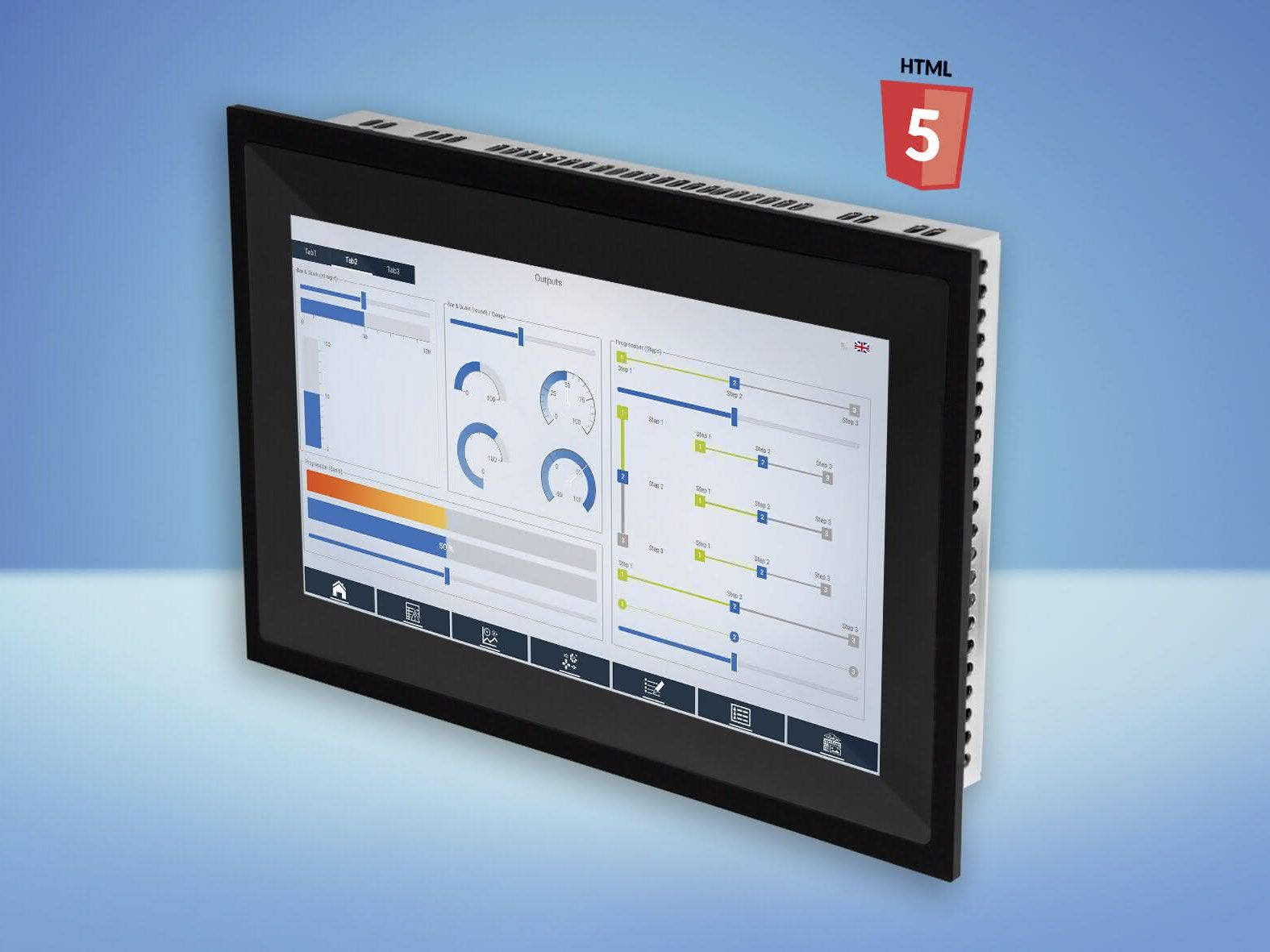 Sigmatek: Visualisierung im 7 Zoll Multitouch-Panel