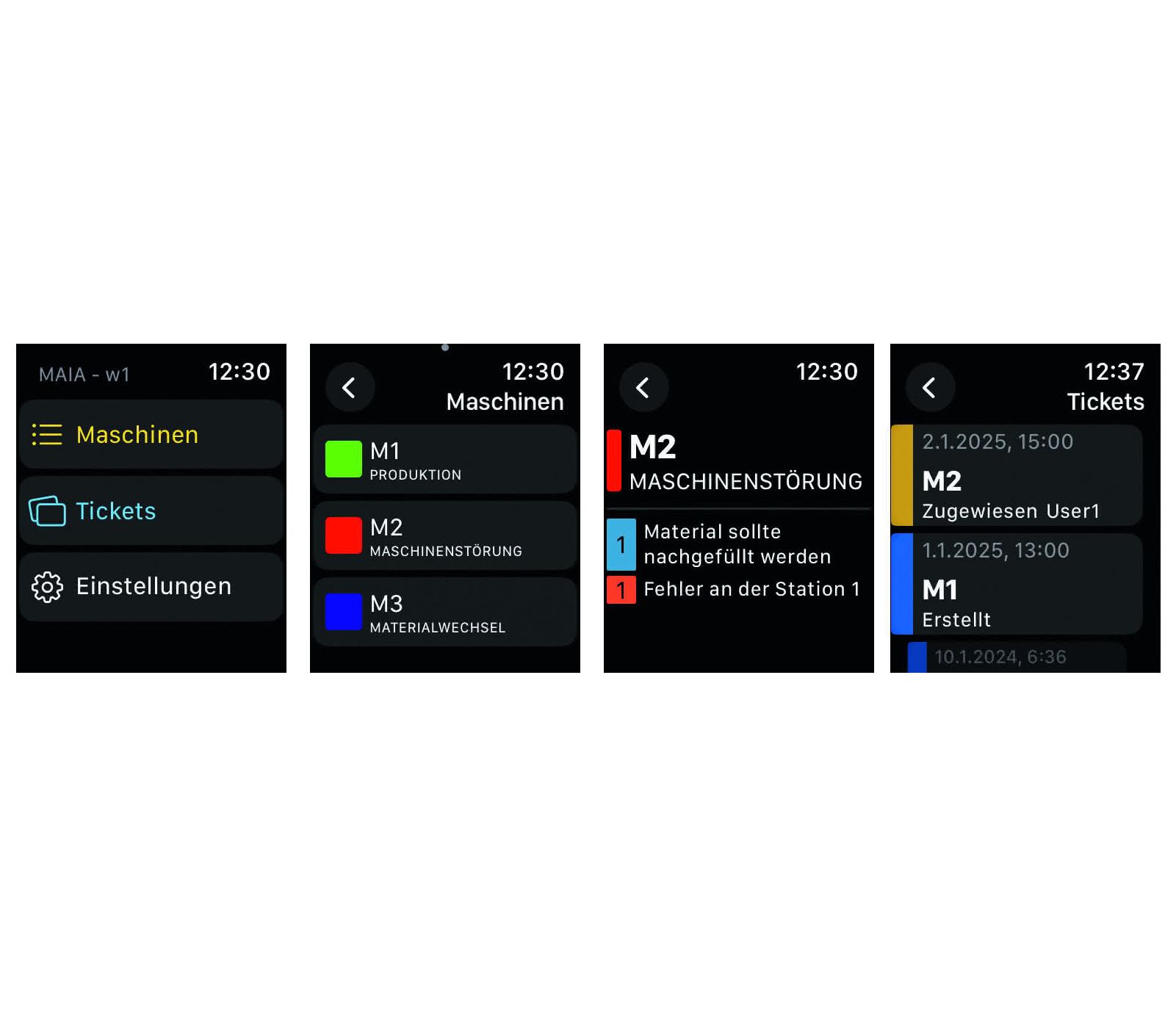 Bild 3: Die Smartwatch-App bietet eine kompakte Darstellung der Funktionen. Bild 3: Die Smartwatch-App bietet eine kompakte Darstellung der Funktionen.