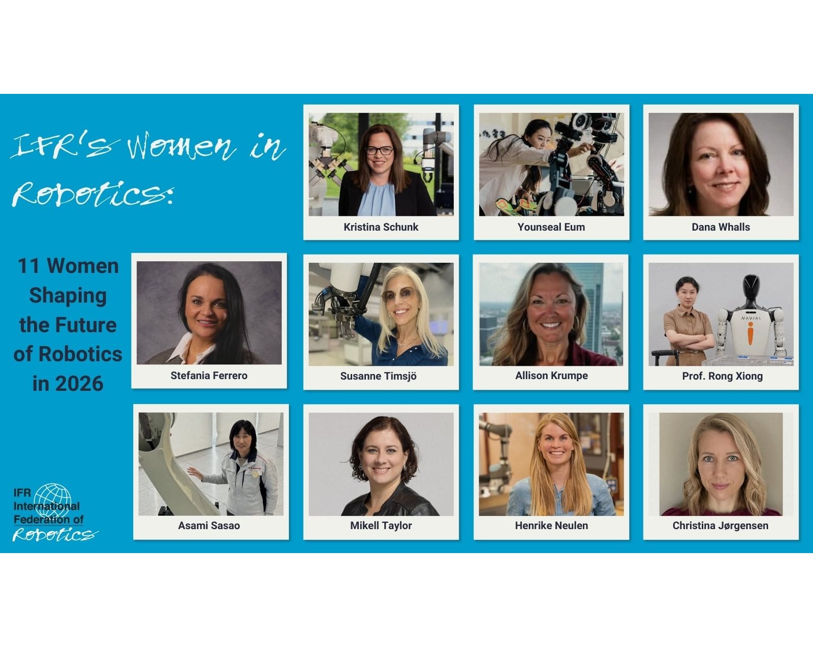 "Women in Robotics 2026": IFR presents Award Winners