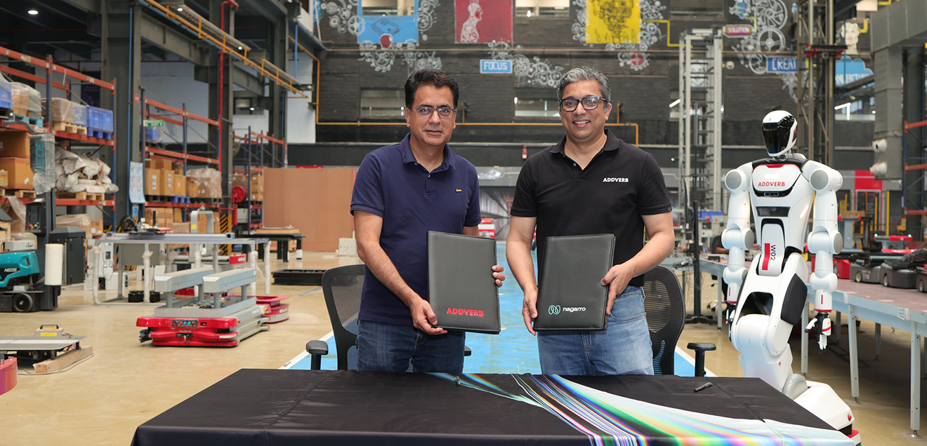 Manas Human, CEO and Co-Founder Nagarro, and Sangeet Kumar, CEO and Co-Founder, Addverb (vl) Manas Human, CEO and Co-Founder Nagarro, and Sangeet Kumar, CEO and Co-Founder, Addverb (vl)