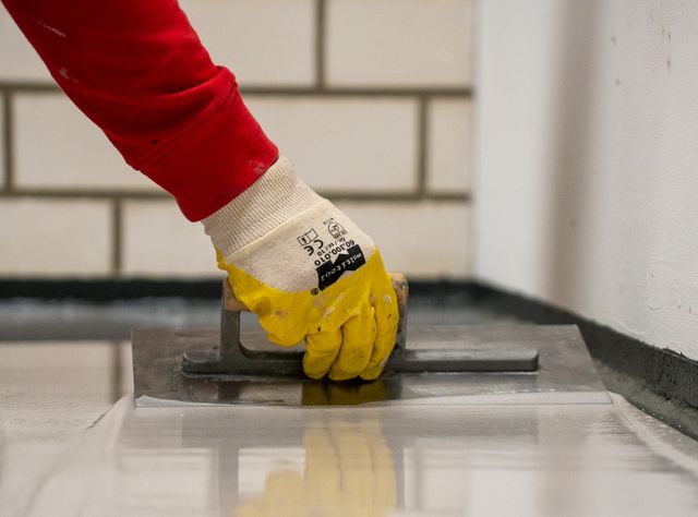 Als Hauptschicht wurde Silikal R 61 HW aufgebracht