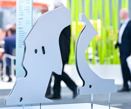 Blechexpo and Schweisstec 2023: Focus on sustainability and automation Formed metal pieces at the trade fair