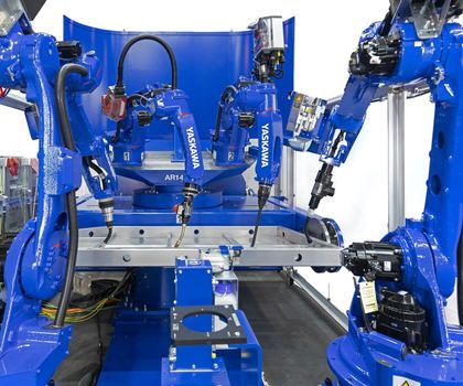 Anniversary with arc welding cell: Robots and turnkey welding systems Anniversary with arc welding cell: Robots and turnkey welding systems