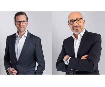 Von links: Christoph Knogler, CEO KEBA Gruppe und Bruno Coupechoux, Geschäftsführer Transtechnik