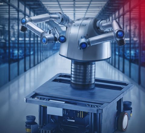Bosch Rexroth zeigt mobilen humanoiden Roboter auf der Logimat Bosch Rexroth zeigt mobilen humanoiden Roboter auf der Logimat