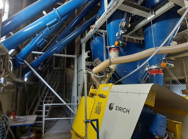 Die von Eirich modernisierte Anlage bei KANN Baustoffe