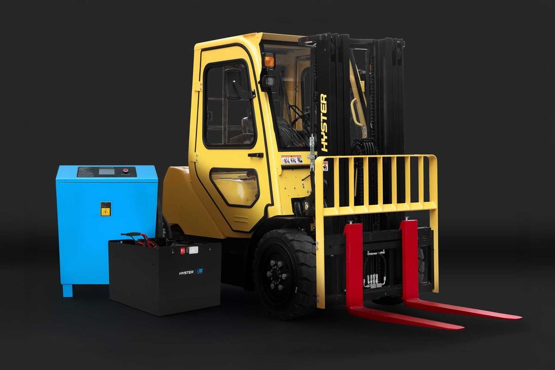 Lithium-Ionen-System für Gabelstapler: Hyster optimiert Staplerflotten Lithium-Ionen-System für Gabelstapler: Hyster optimiert Staplerflotten