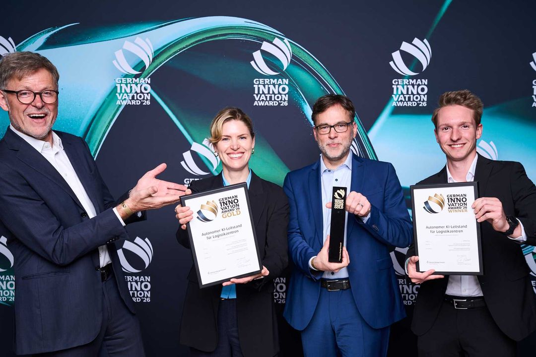 German Innovation Award für IGZ: Autonomer KI-Leitstand für Logistikzentren ausgezeichnet