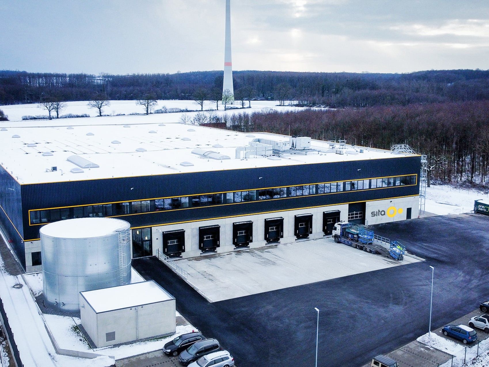 Das neue Sita-Logistikgebäude Das neue Sita-Logistikgebäude