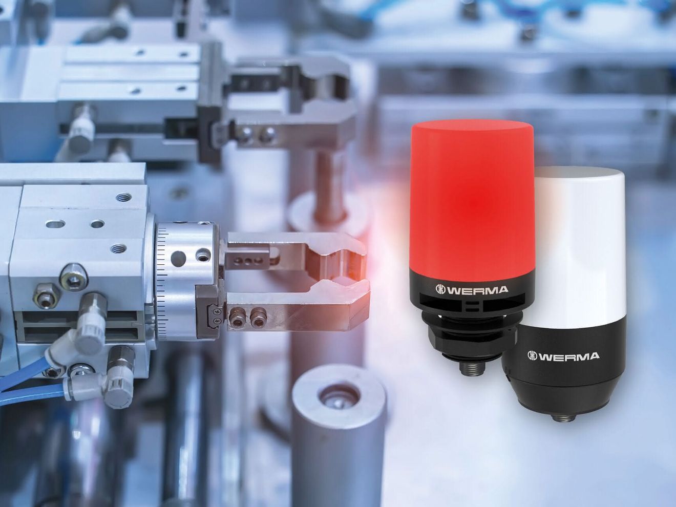 Werma Signaltechnik: Signalleuchte mit höherer Kalotte Werma Signaltechnik: Signalleuchte mit höherer Kalotte