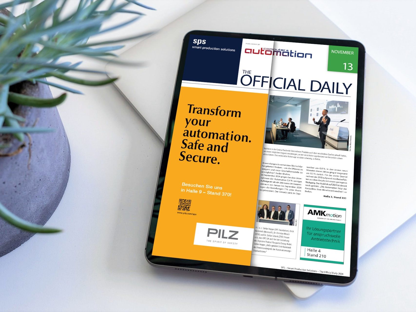 SPS 2024: E-Paper: THE OFFICIAL DAILY Tag 2 SPS 2024: E-Paper: THE OFFICIAL DAILY Tag 2