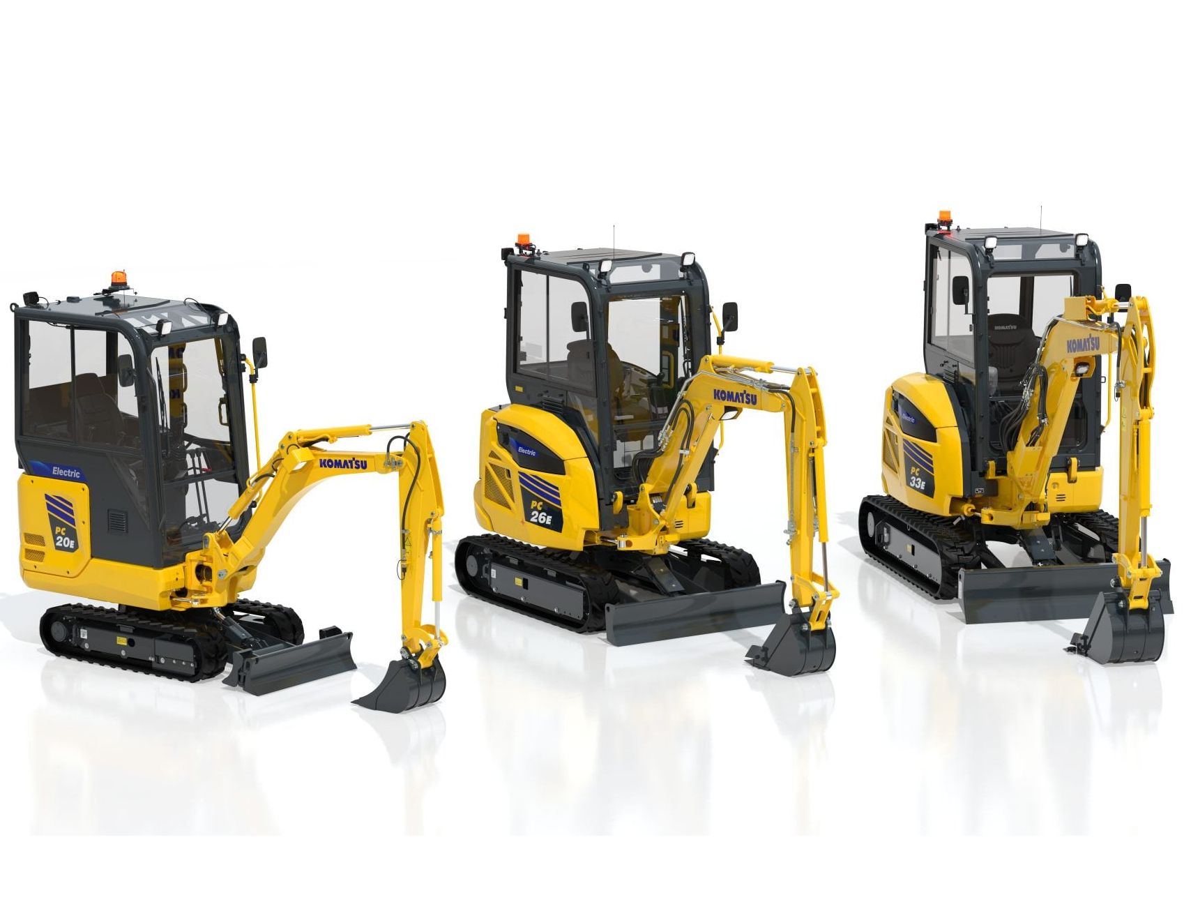 Komatsu, einer der Weltmarktführer für Bau- und Gewinnungsmaschinen, stellte auf der damaligen bauma in München drei neue Elektro-Minibagger in einer Live-Demo vor. Komatsu präsentierte drei neue Elektro-Minibagger in einer Live-Demo auf der bauma 2025