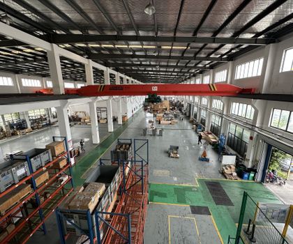 Produktionshalle der MAAG Group in Jiading/Shanghai, China