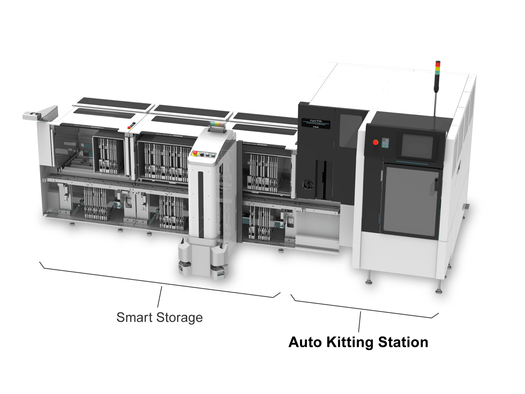 SMT-Floor-Automatisierung: Automatisiertes Bestücken von Feedern mit Gurtrollen