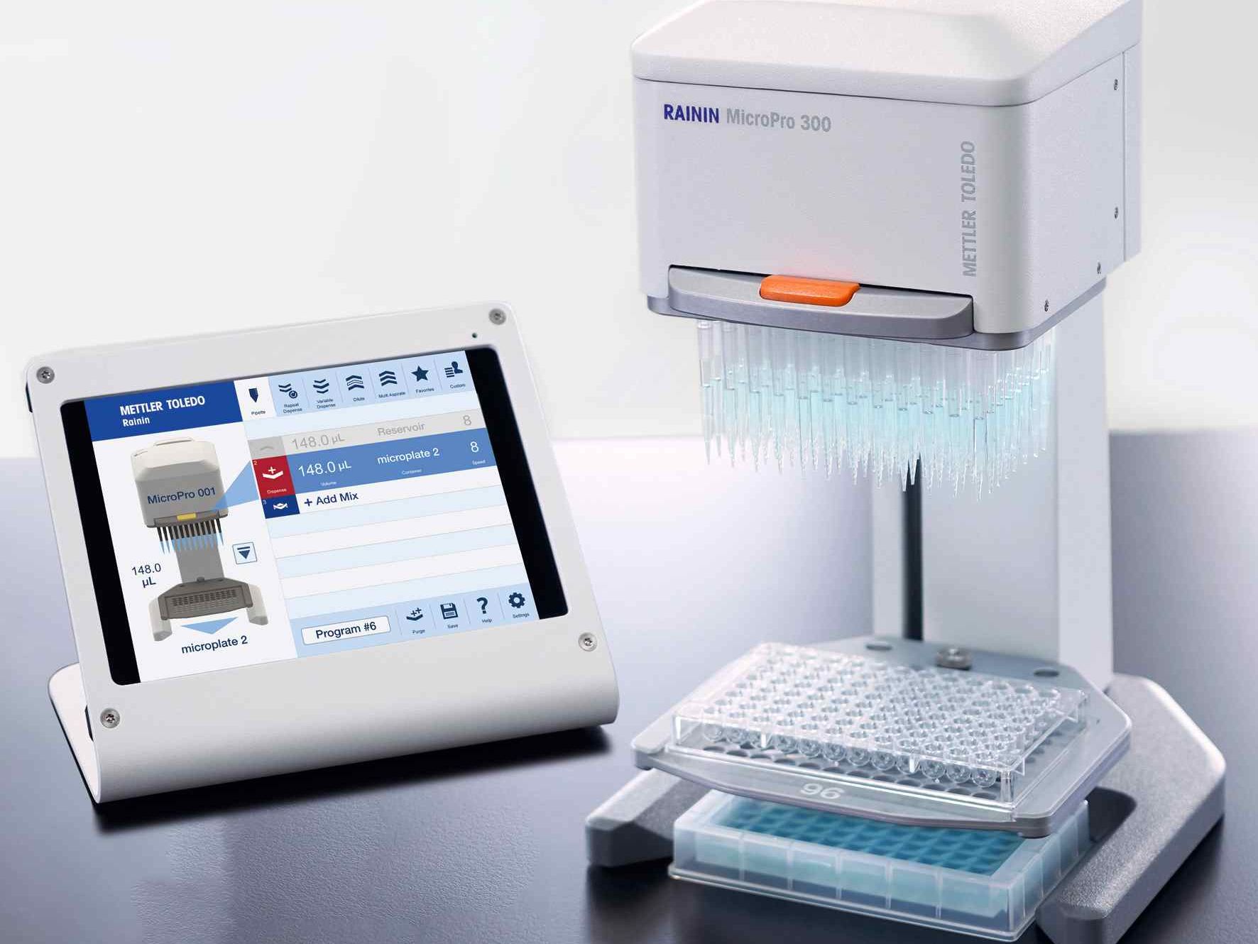 Dosieren und Mischen: Elektronischer Tischpipettierer Elektronischer Tischpipettierer Rainin MicroPro