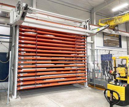 Tower bearing: Efficient processes and overview in the sheet metal warehouse