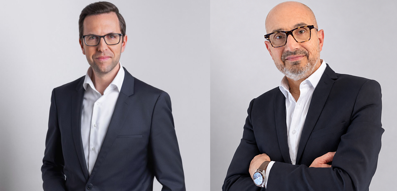 Von links: Christoph Knogler, CEO KEBA Gruppe und Bruno Coupechoux, Geschäftsführer Transtechnik