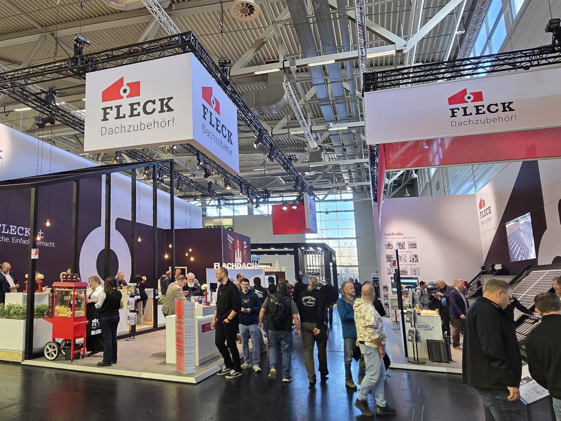 Messestand von Fleck auf der Dach + Holz 2026 Messestand von Fleck auf der Dach + Holz 2026