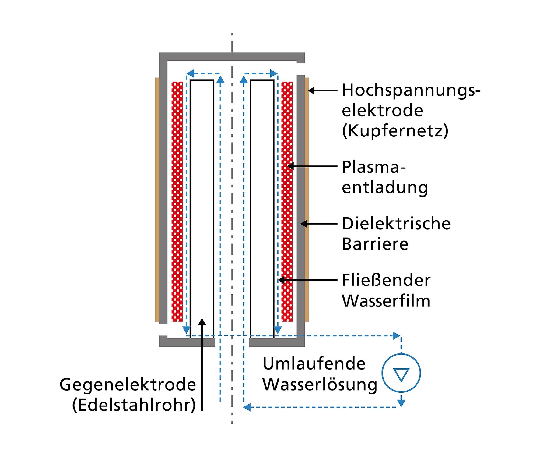 Schema zum Plasma-Reaktor