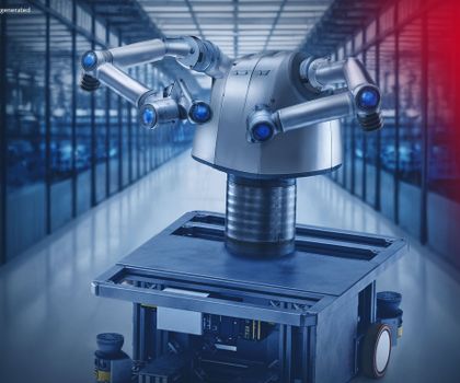 Bosch Rexroth zeigt mobilen humanoiden Roboter auf der Logimat Bosch Rexroth zeigt mobilen humanoiden Roboter auf der Logimat