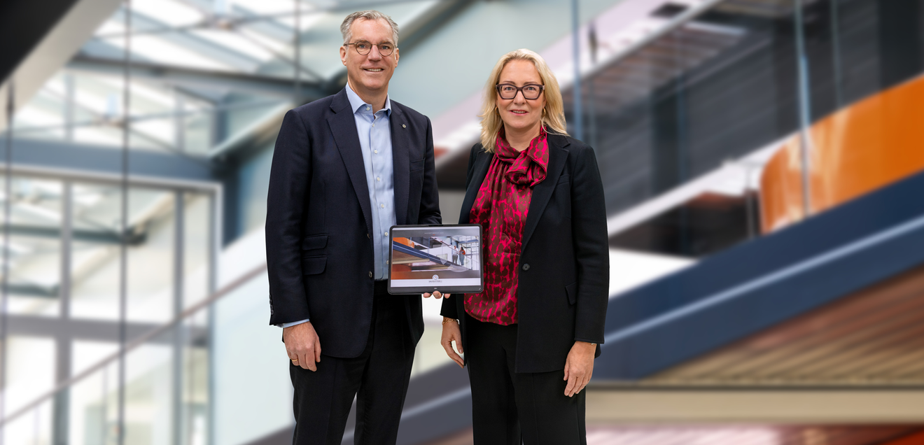 Salzgitter AG: Vorstandsvorsitzender Gunnar Groebler und Finanzvorständin Birgit Potrafki