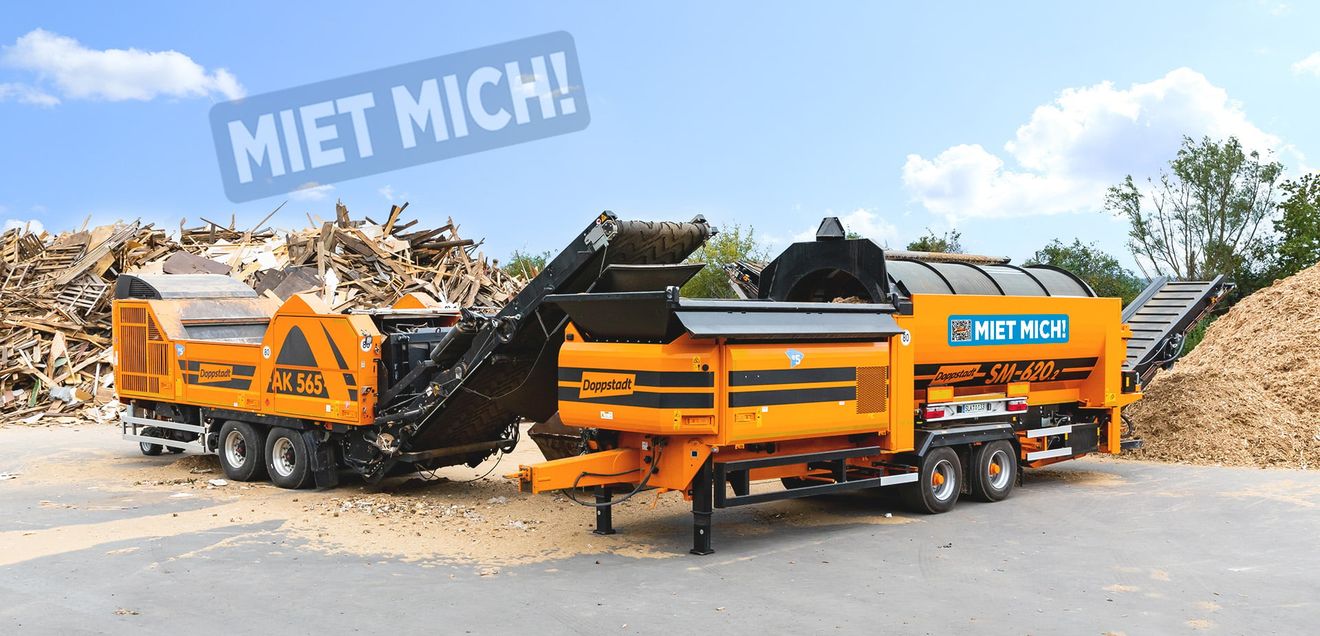 Experte für Umwelttechnik bündelt Prozesse für Miet- und Gebrauchtmaschinen Doppstadt setzt auf Flexibilität: Deutlich größerer Pool an Gebraucht- und Mietmaschinen
