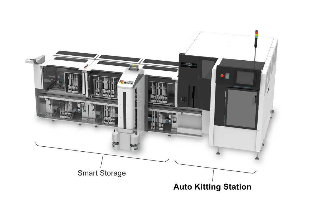 SMT-Floor-Automatisierung: Automatisiertes Bestücken von Feedern mit Gurtrollen