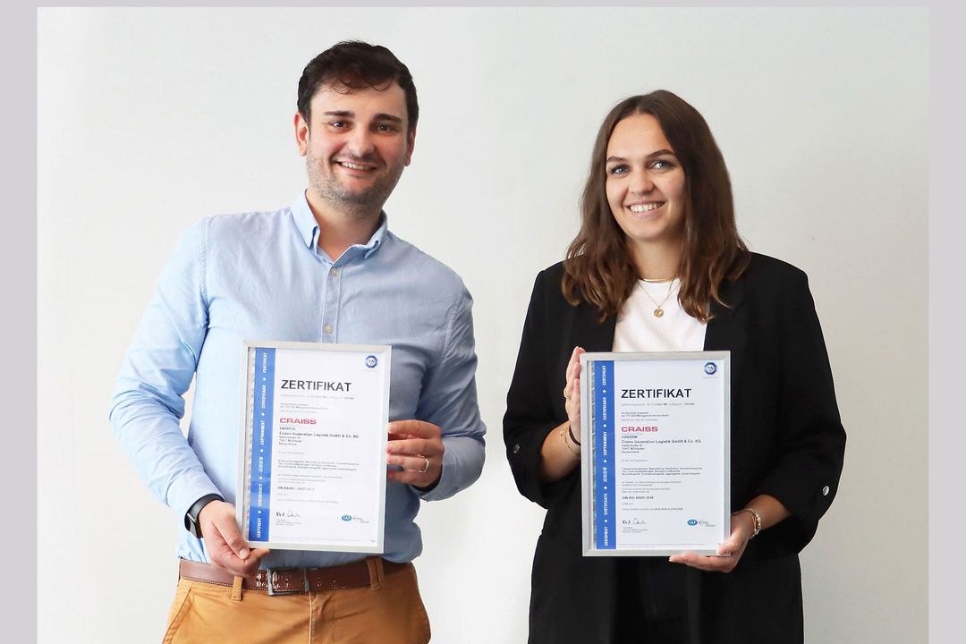 Craiss stellt Weichen für die Zukunft: ISO-Standards in fünf Bereichen Craiss stellt Weichen für die Zukunft: ISO-Standards in fünf Bereichen