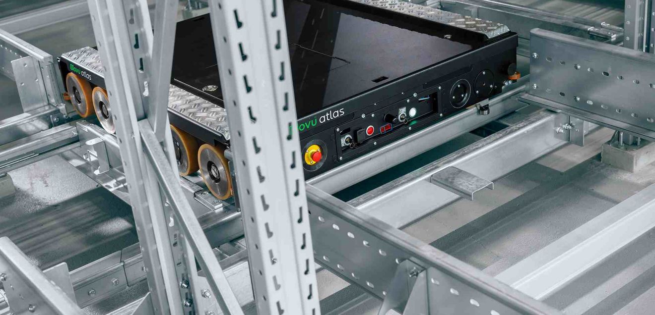 Skalierbar und kompakt: Movu-Paletten-Shuttle-Installation für Raja Skalierbar und kompakt: Movu-Paletten-Shuttle-Installation für Raja