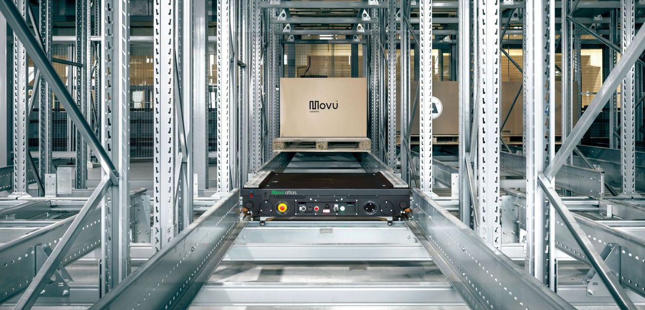 Movu Robotics at the Logimat 2026: Transformation to a 4-way pallet shuttle system Movu Robotics at the Logimat 2026: Transformation to a 4-way pallet shuttle system