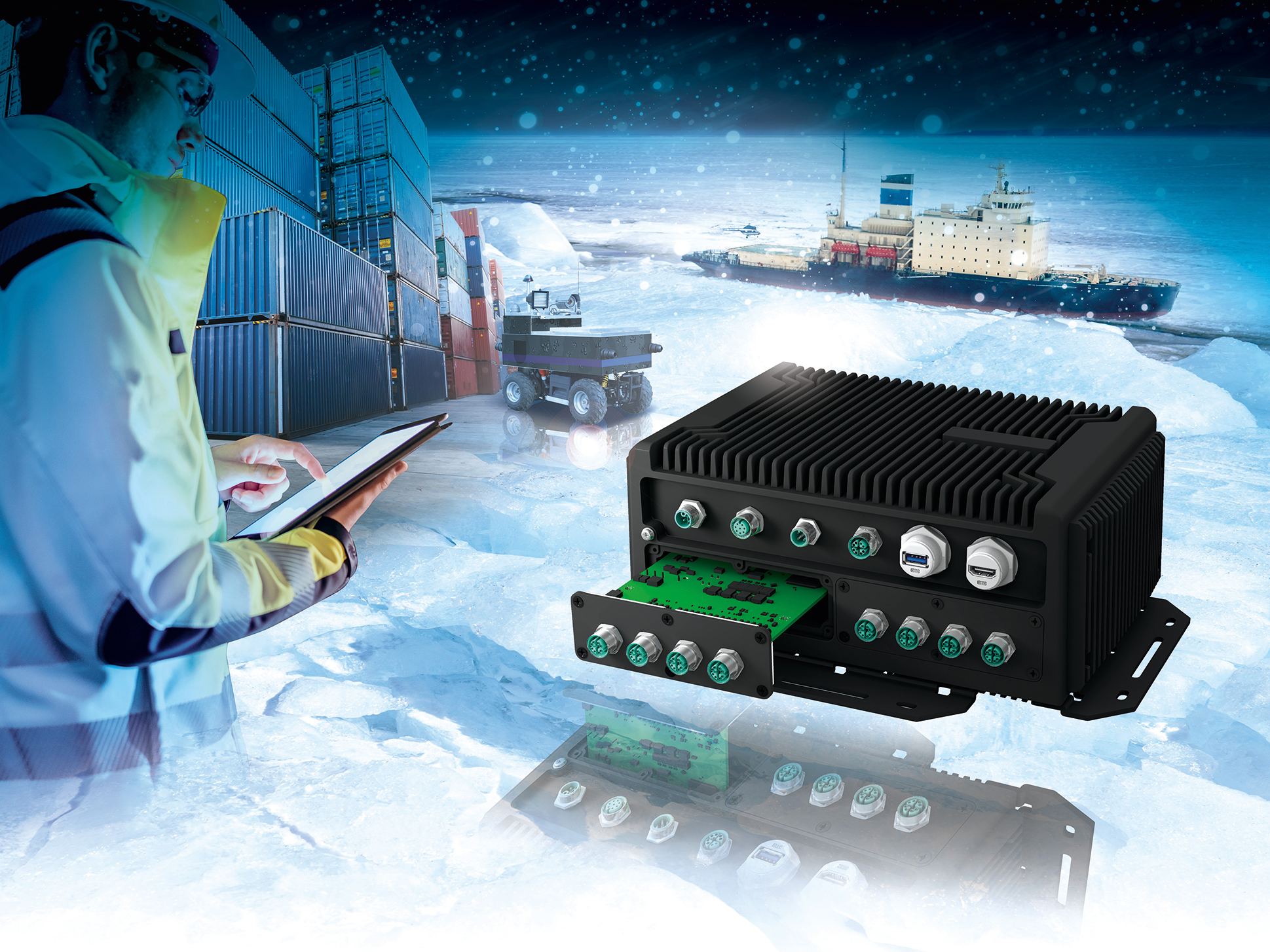 Platz 3: Advantech – Lüfterloser Embedded-Computer ‚Rock-301‘