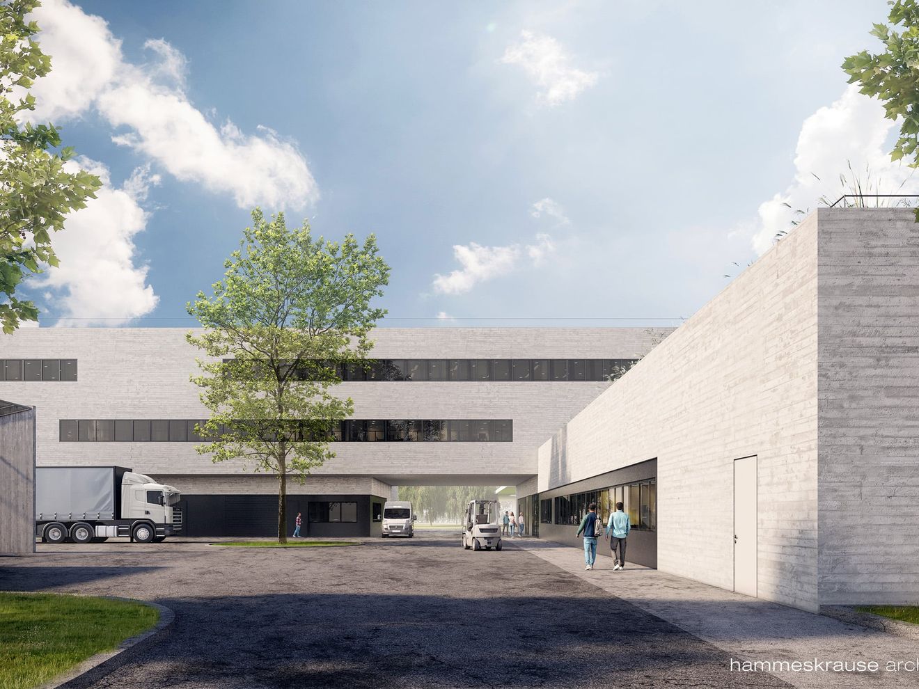 Uni Regensburg – Neues Werkstattgebäude mit Sichtbetonfassade Uni Regensburg – Neues Werkstattgebäude mit Sichtbetonfassade
