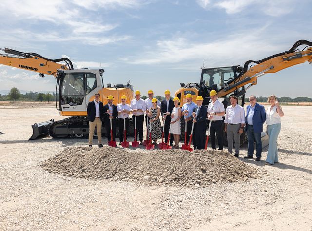 Spatenstich für neues Liebherr-Montagewerk in Nambsheim