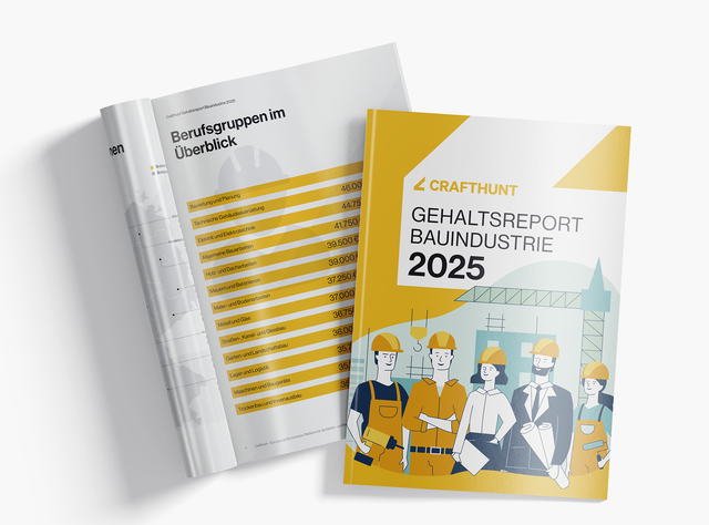 Crafthunt - alarmierender Gehaltsreport Bauindustrie 2025