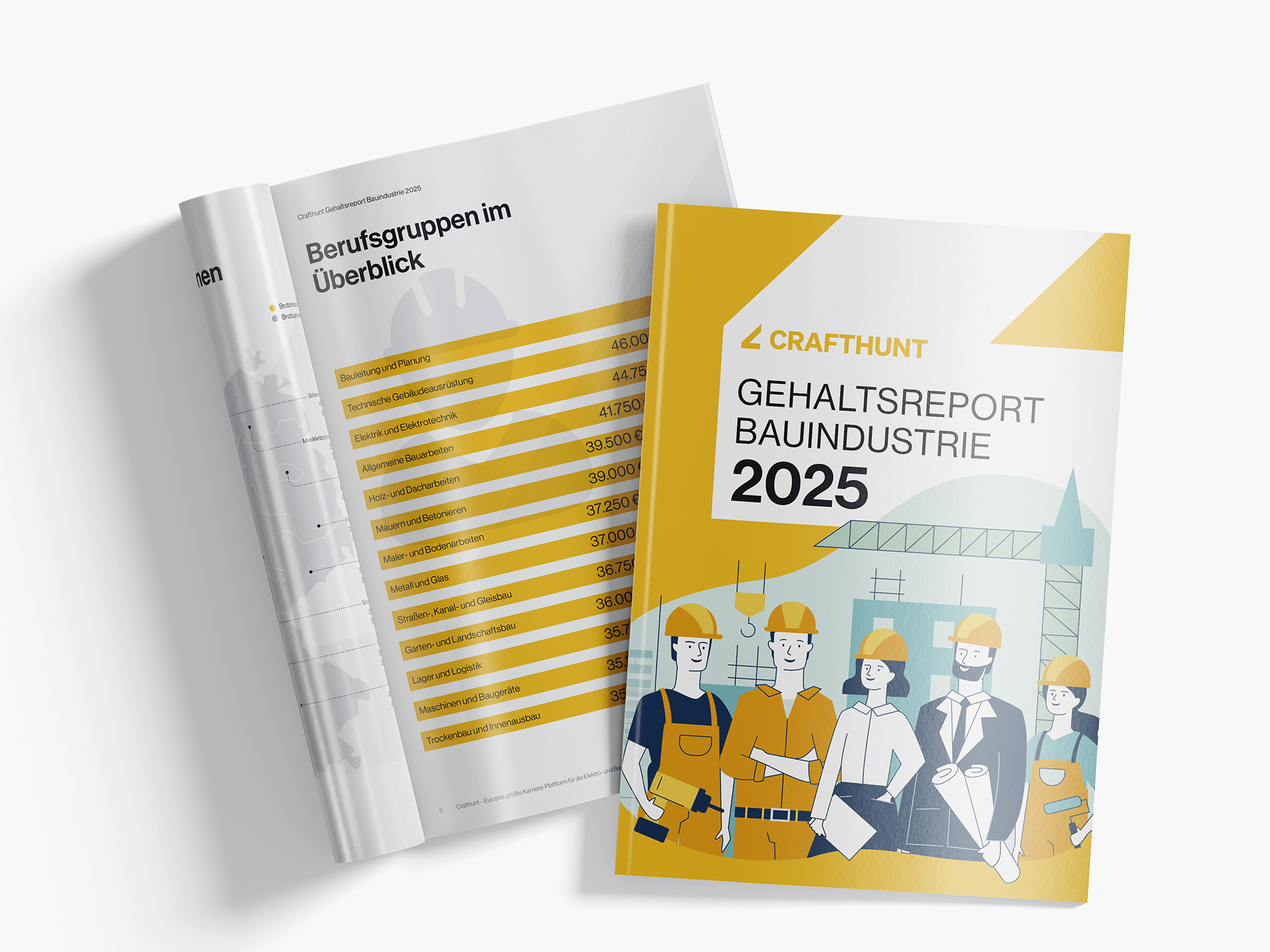 Crafthunt - alarmierender Gehaltsreport Bauindustrie 2025
