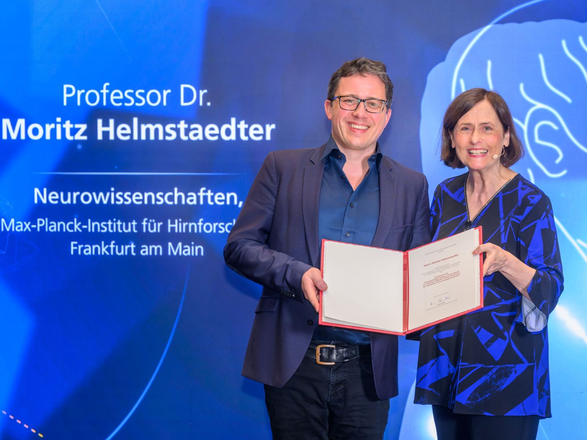 Forschungsförderung im Gottfried Wilhelm Leibniz-Programm: Leibniz-Preise 2024 Preisverleihung an Prof. Dr. Moritz Helmstaedter