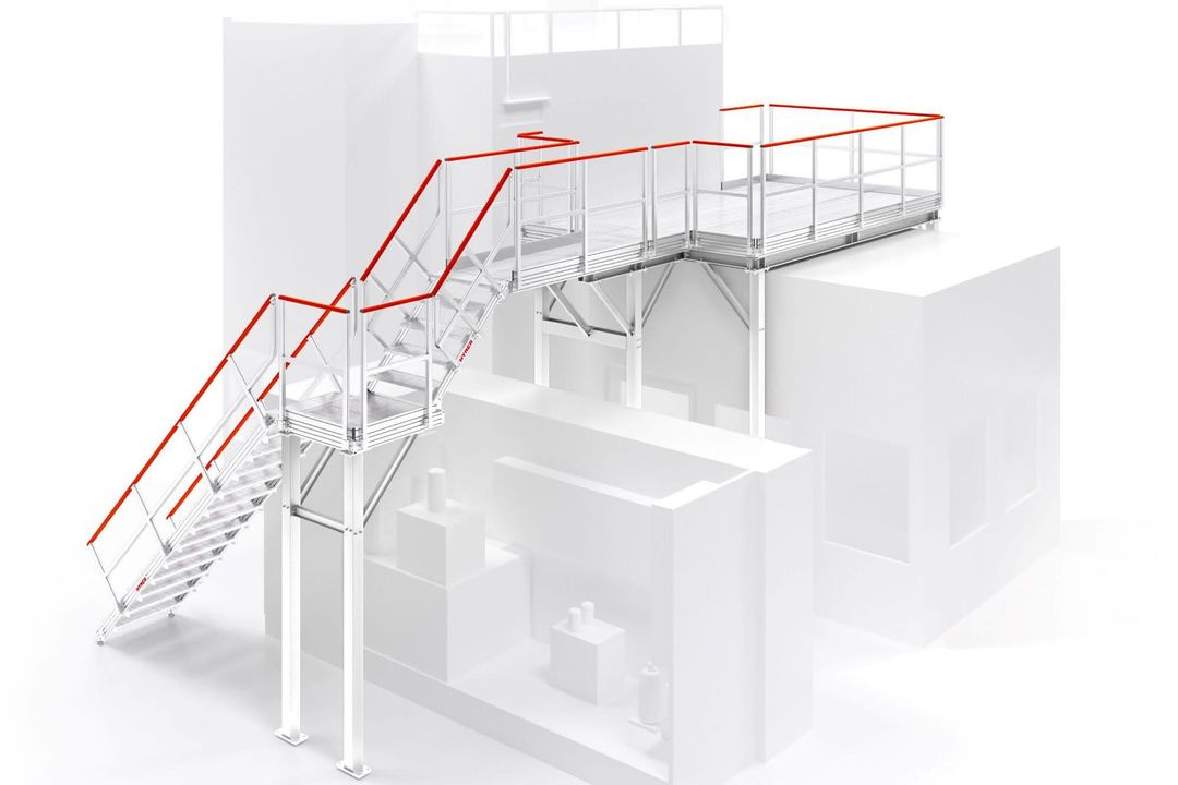 Individuell anpassbare Arbeitsbühnen: Steigtechnik aus dem Baukasten