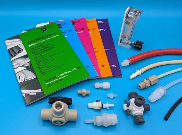 Thomafluid - one brand for many applications: Soft and hard hoses in color overview