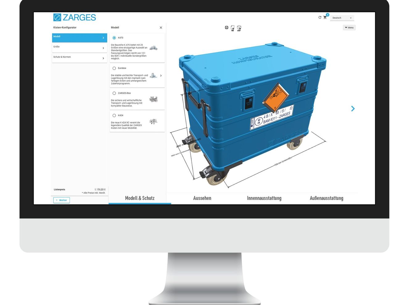 Online-Konfigurator Zarges-Kisten Online-Konfigurator Zarges-Kisten
