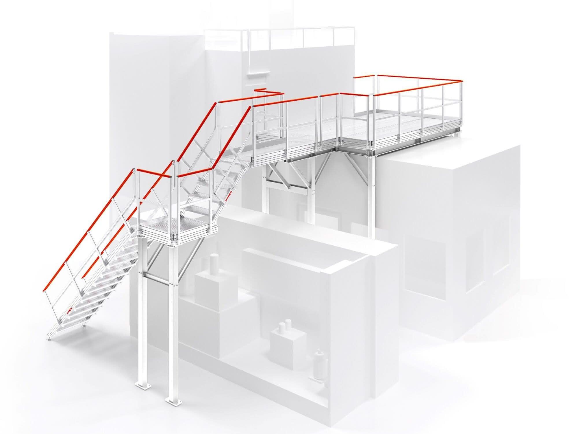 Individuell anpassbare Arbeitsbühnen: Steigtechnik aus dem Baukasten