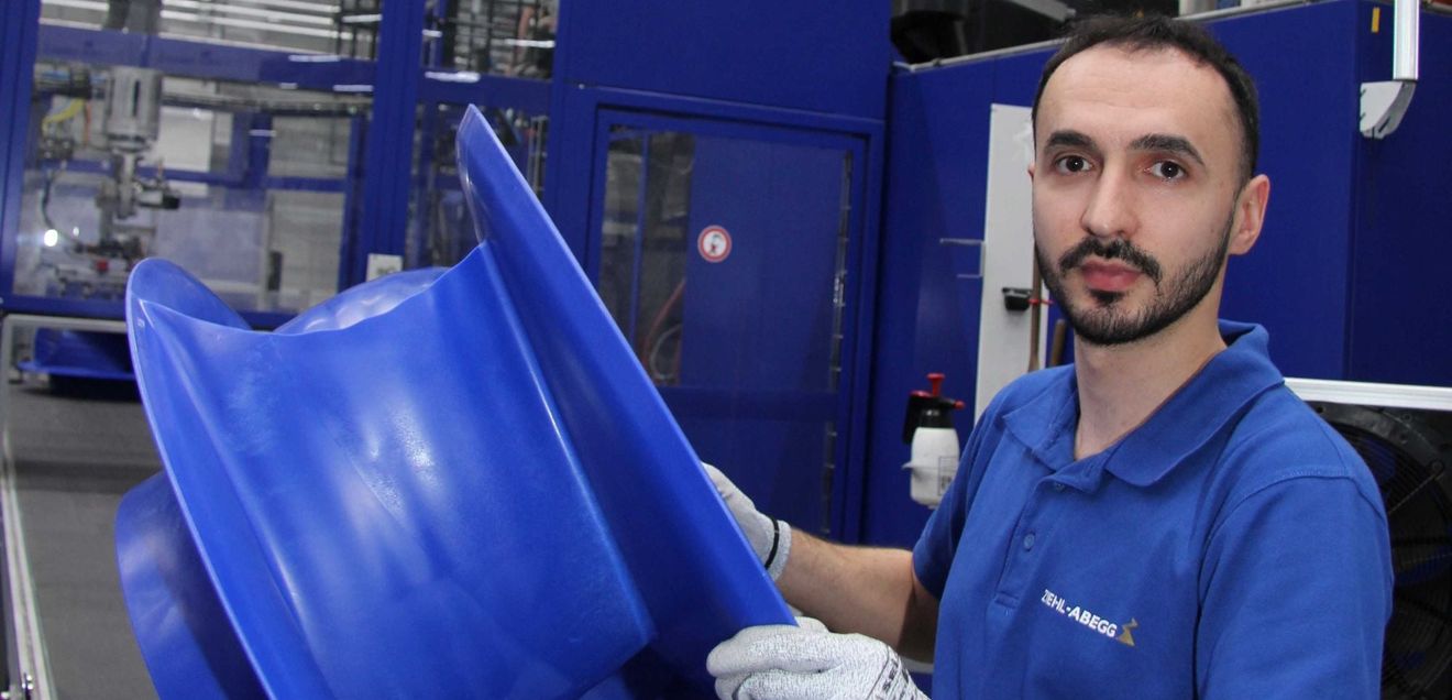 Plastics production The high level of vertical integration is a hallmark of production at Ziehl-Abegg
