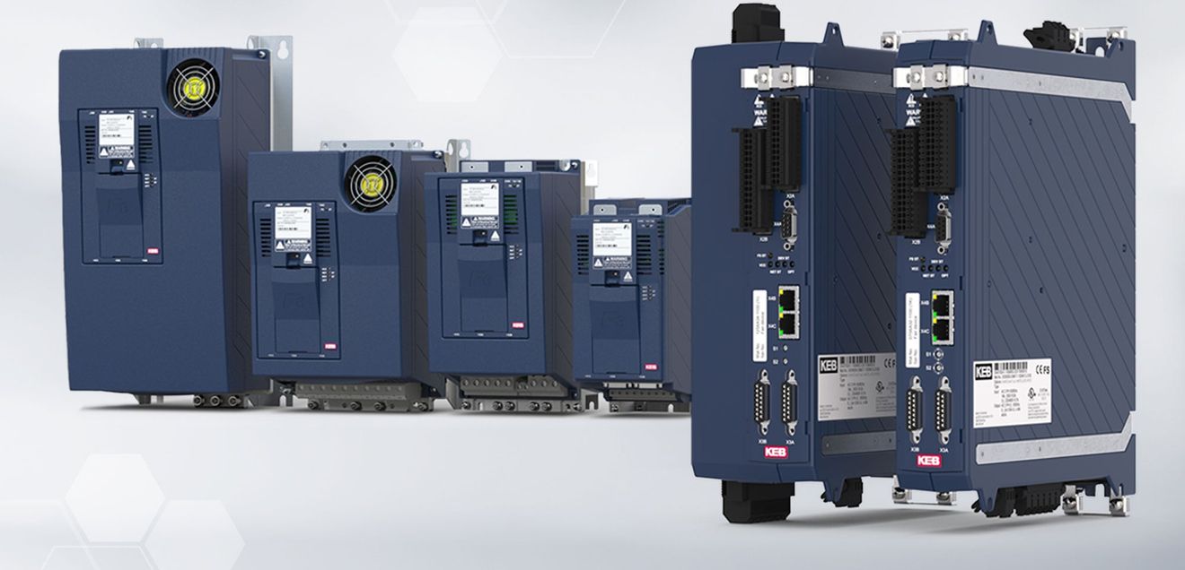 The Combivert F6 drive controllers and the S6 servo drives from KEB Automation The Combivert F6 drive controllers and the S6 servo drives from KEB Automation