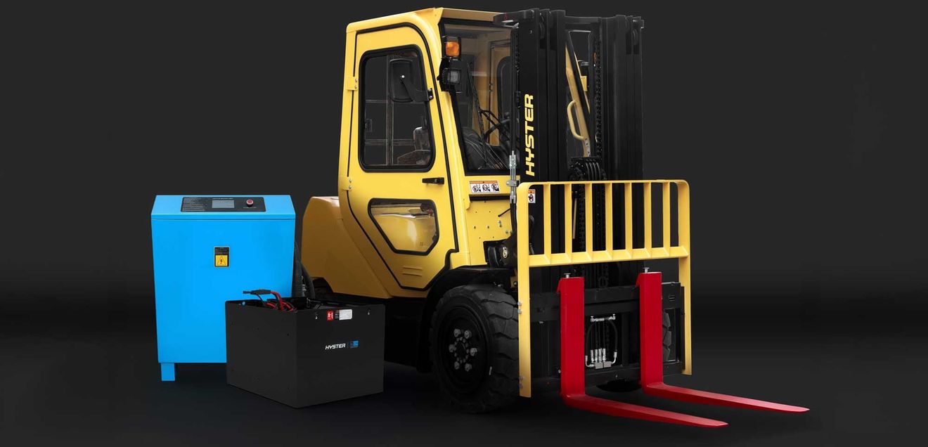 Lithium-Ionen-System für Gabelstapler: Hyster optimiert Staplerflotten