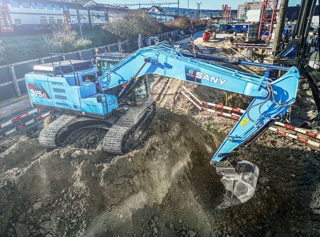 Sany SY215E: Der Elektrobagger als Gamechanger für die Baustelle