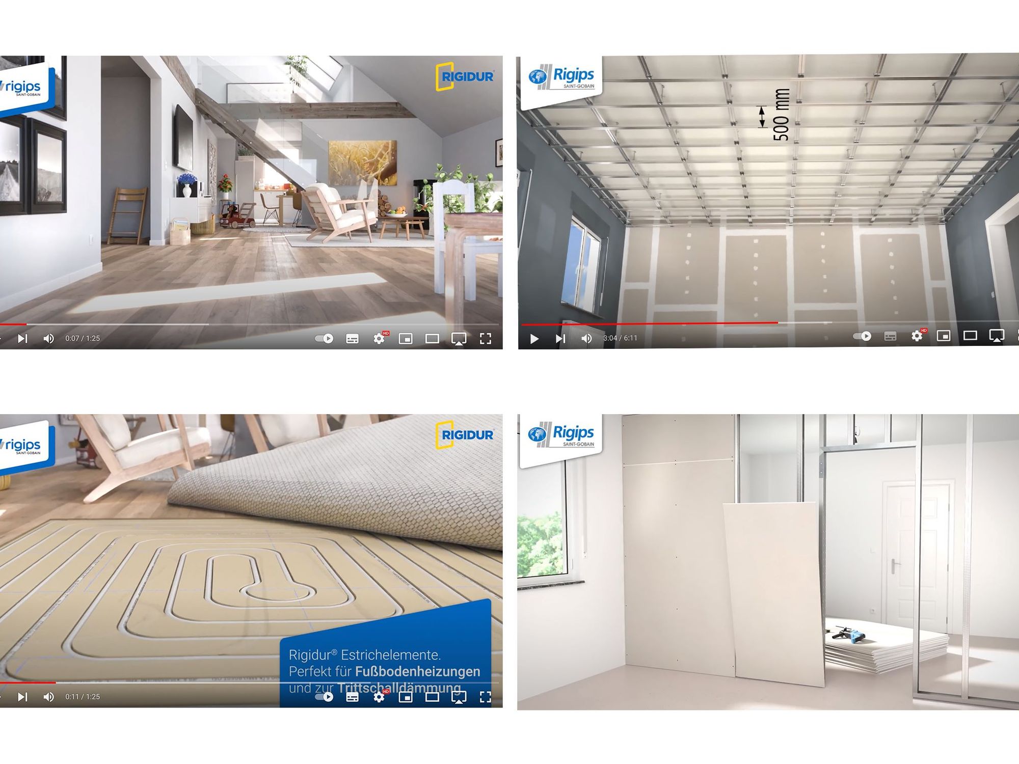 Verarbeitungsanleitungen sowie Produkt- und System-Videos von RIGIPS Verarbeitungsanleitungen sowie Produkt- und System-Videos von RIGIPS