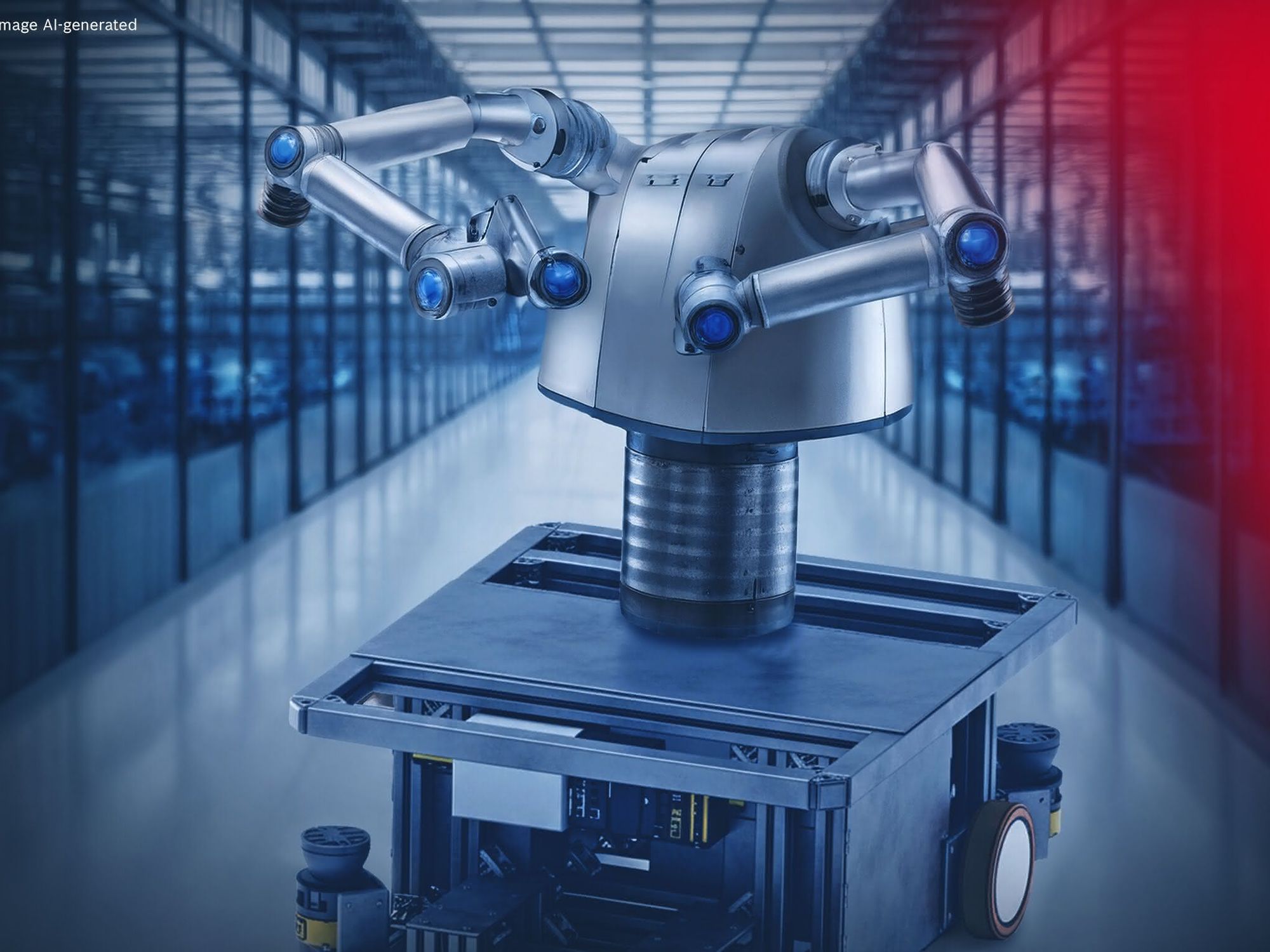 Bosch Rexroth auf der Logimat 2026: Humanoider Roboter auf AMR-Plattform Bosch Rexroth auf der Logimat 2026: Humanoider Roboter auf AMR-Plattform