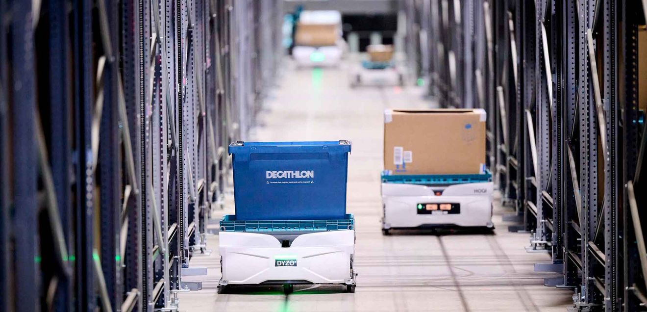 Exotec: Skyfleet für Decathlon: Sieben Lager, fünf Länder, ein System Exotec: Skyfleet für Decathlon: Sieben Lager, fünf Länder, ein System
